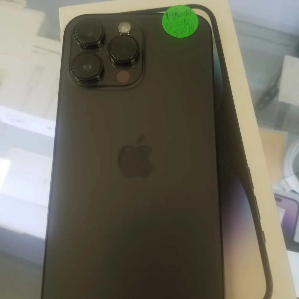 Apple Smartphone with Black and Silver Finish
